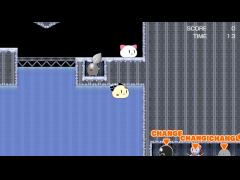 水面ジャンプ