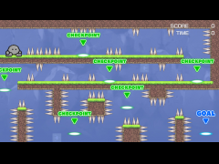 水中で針を避けるゲームその３