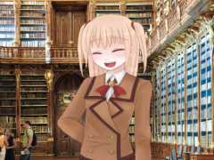 図書館で可愛い彼女と喧嘩した