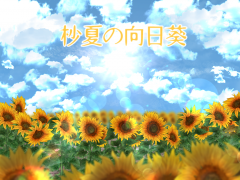 杪夏の向日葵