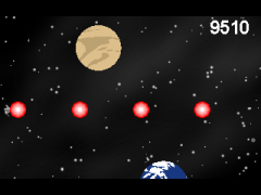 天体を壊すシューティング　岩石惑星