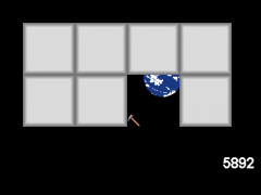 天体大きさ比較掘削ゲーム　岩石惑星