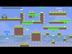 水中で針を避けるゲームその２