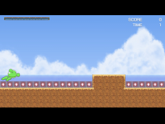 水とブロックとリフト（）でジャンプ