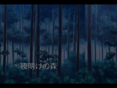 夜明けの森