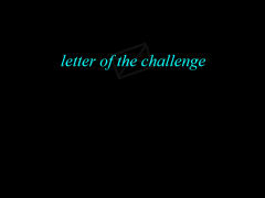 Letter of the challenge Final