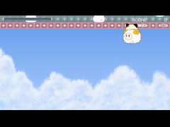 ひつじさんに乗って行ったり来たりするだけ。