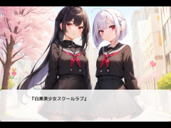 【10分】白黒美少女スクールラブ