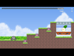 片手でできるアクションゲーム