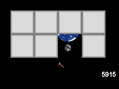 天体大きさ比較掘削ゲーム　地球型惑星