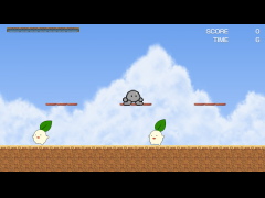 レトロなメテオのアクションゲーム