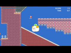 上に上っていくやつ