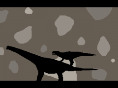古生物モグラたたき　恐竜