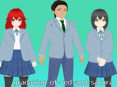 朱と桜のグラデーション ～キミと僕の境界線～