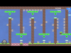 水中で針を避けるゲーム